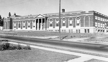 Photo of the original school building