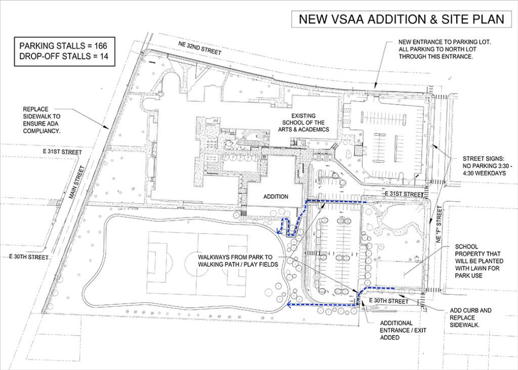 New VSAA addition and site plan
